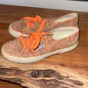 Superga Brown and Orange Sneakers